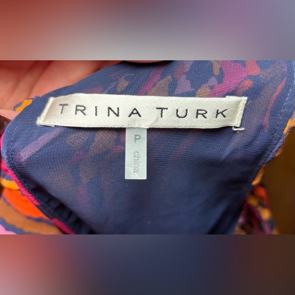 Trina Turk Tank Top Silk Women’s Size Small Office Business Colorful - Picture 4 of 5